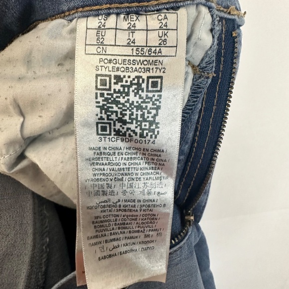 Guess Women's Skinny Jeans Blue Size 24 - Picture 3 of 3